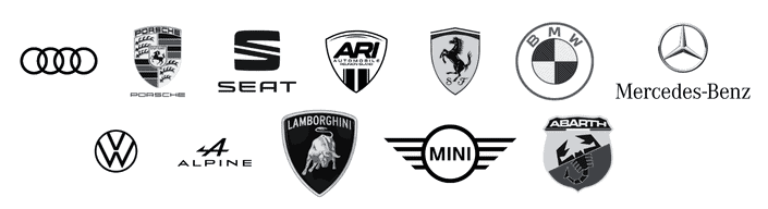 Marques automobiles premium — BMW, Porsche, Mercedes, Audi, Range Rover